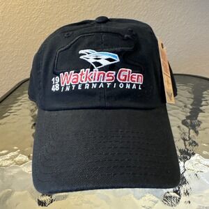 Vintage Watkins Glen International Adjustable Hat Black American Needle NEW NWT